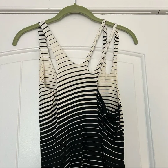 Vintage Moschino Cheap & Chic Stripe Gradient Form Fitting Maxi Dress - Picture 5 of 12